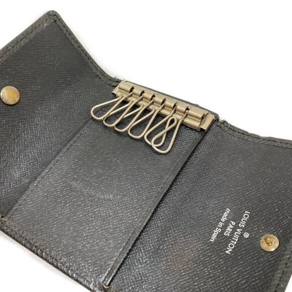 Auth LOUIS VUITTON Multicles 6 M30532 Ardoise Taiga - CA1003 Key Case - Picture 11 of 12